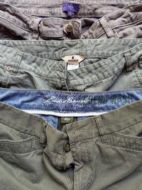 Women’s NYDJ, Woolrich, and Eddie Bauer Khaki Sz 12 Bundle